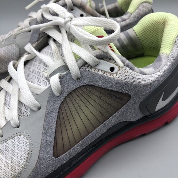 NIKE Lunar Eclipse Flywire Womens Athletic Shoes Grey/Pink 408580-100 Size 8.5 - Picture 6 of 16